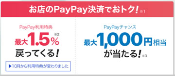 PayPayの還元率