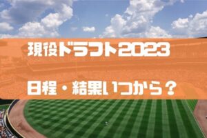 現役ドラフト2023