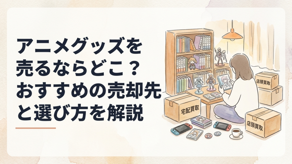 アニメグッズを売るならどこ?おすすめの売却先と選び方を解説