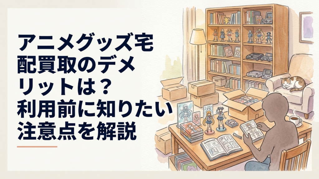 アニメグッズ宅配買取のデメリットは？利用前に知りたい注意点を解説