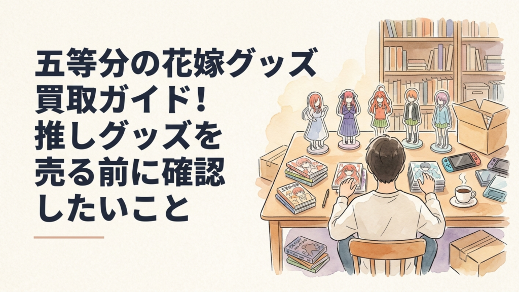 五等分の花嫁グッズ買取ガイド！推しグッズを売る前に確認したいこと