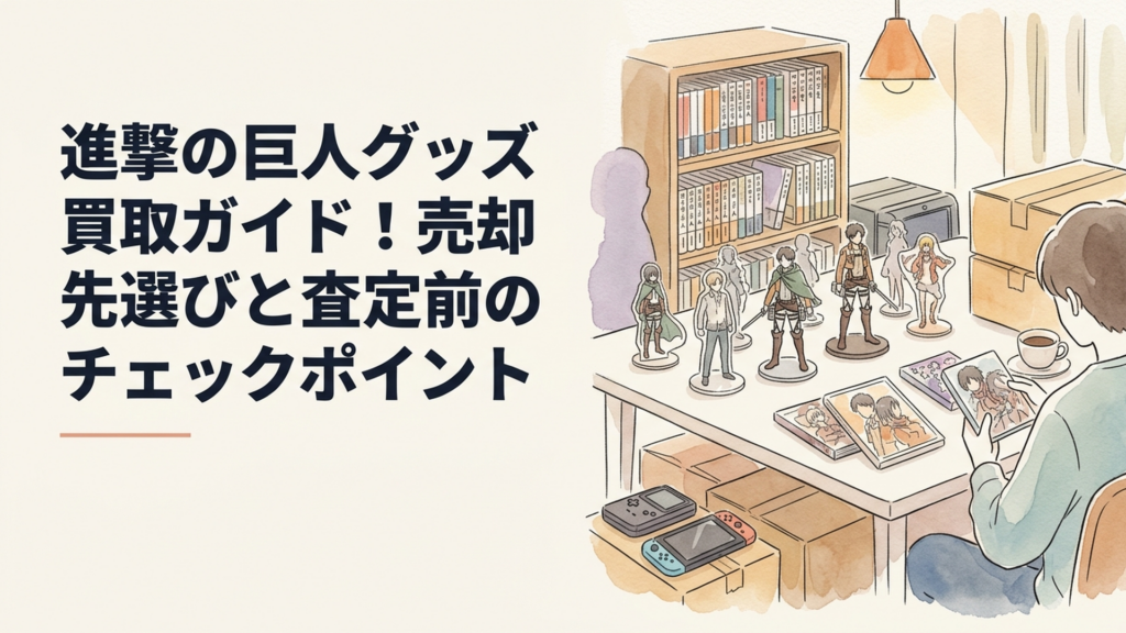 進撃の巨人グッズ買取ガイド！売却先選びと査定前のチェックポイント