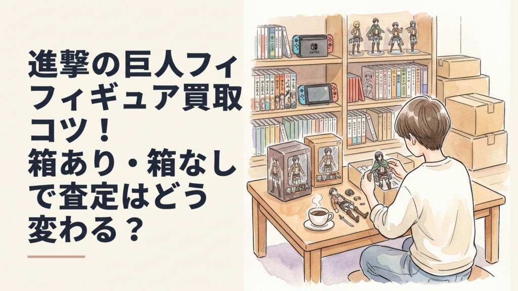 進撃の巨人フィギュア買取のコツ！箱あり・箱なしで査定はどう変わる？