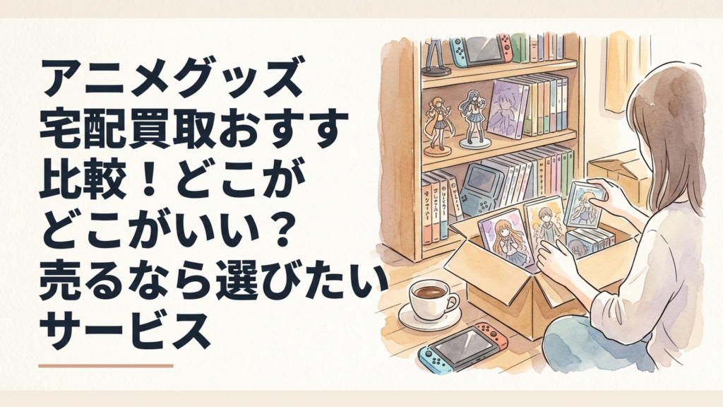 アニメグッズ宅配買取おすすめ比較！どこがいい？売るなら選びたいサービス