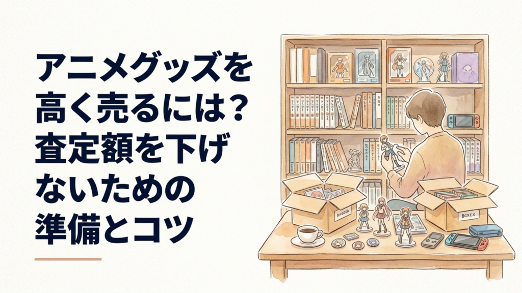 アニメグッズを高く売るには?査定額を下げないための準備とコツ