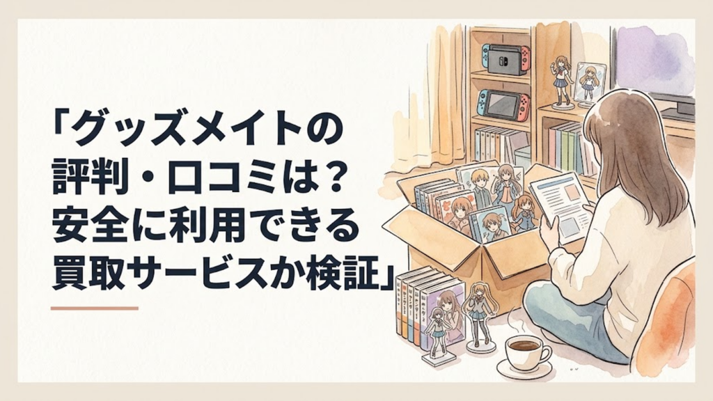 グッズメイトの評判・口コミは？安全に利用できる買取サービスか検証