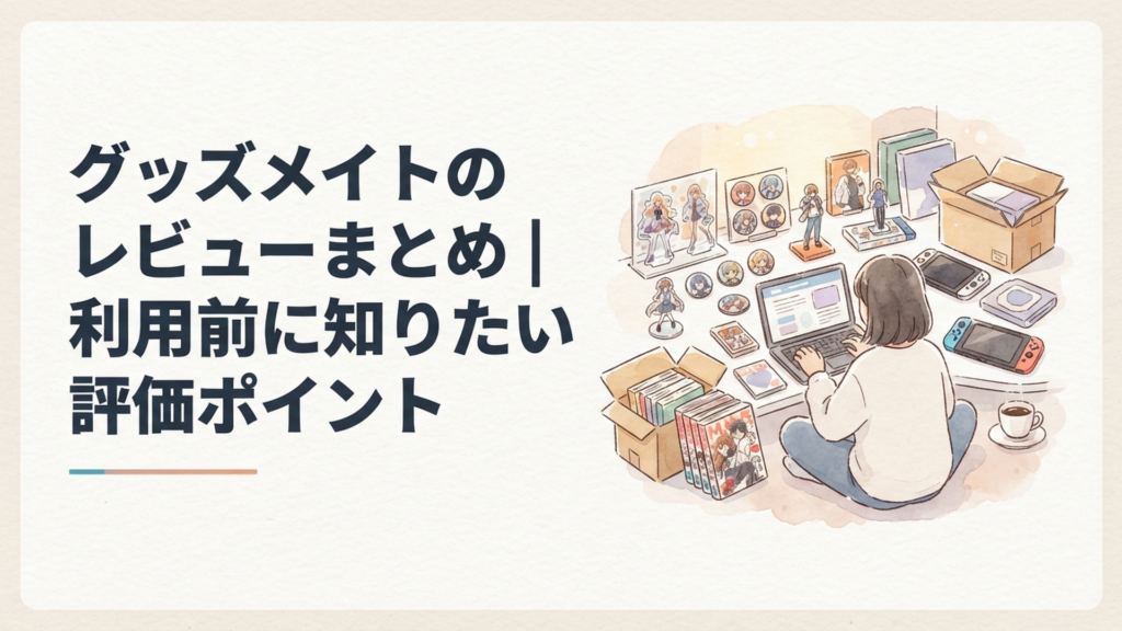 グッズメイトのレビューまとめ｜利用前に知りたい評価ポイント
