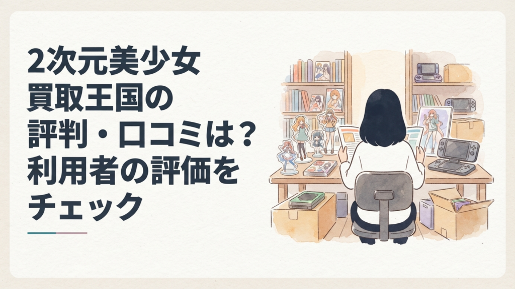 2次元美少女買取王国の評判・口コミは?利用者の評価をチェック