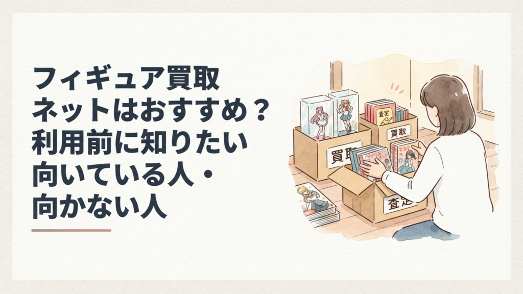 フィギュア買取ネットはおすすめ?利用前に知りたい向いている人・向かない人