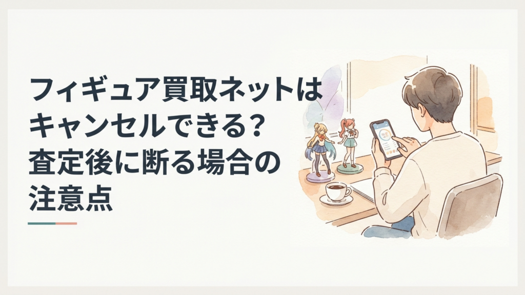 フィギュア買取ネットはキャンセルできる?査定後に断る場合の注意点